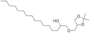 1-[(2,2-Dimethyl-1,3-dioxolan-4-yl)methoxy]-2-hexadecanol 结构式