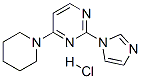2-imidazol-1-yl-4-(1-piperidyl)pyrimidine hydrochloride 结构式