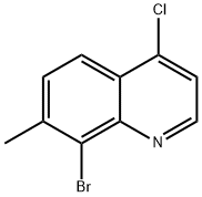 8-Bromo-4-chloro-7-methylquinoline Structure