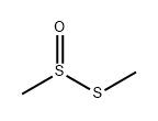 メチル(メチルチオ)スルホキシド 化学構造式
