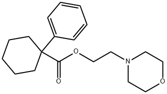 1-フェニルシクロヘキサンカルボン酸2-モルホリノエチル 化学構造式