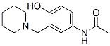 N-(4-HYDROXY-3-(1-PIPERIDINYLMETHYL) PHENYL)ACETAMIDE 结构式