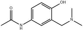 N-[3-[(Dimethylamino)methyl]-4-hydroxyphenyl]acetamide 结构式