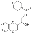 4-Morpholinecarboxylic acid 2-(1,4-benzodioxan-2-yl)-2-hydroxyethyl ester 结构式