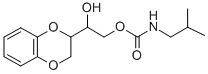 1-(1,4-Benzodioxan-2-yl)-1,2-ethanediol 2-isobutylcarbamate 结构式