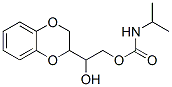 1-(1,4-Benzodioxan-2-yl)-1,2-ethanediol 2-isopropylcarbamate 结构式