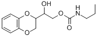 1-(1,4-Benzodioxan-2-yl)-1,2-ethanediol 2-propylcarbamate 结构式