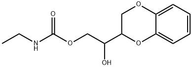1-(1,4-Benzodioxan-2-yl)-1,2-ethanediol 2-ethylcarbamate 结构式