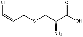 S-(3-chloro-2-propenyl)cysteine Structure