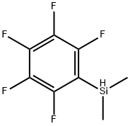 ジメチル(ペンタフルオロフェニル)シラン 化学構造式