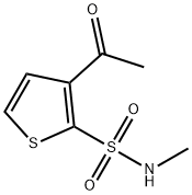 3-ACETYL-2-(METHYLAMINOSULFONYL)THIOPHENE Struktur