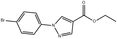 1 - (4 -溴苯基)-1H -吡唑-4-羧酸乙酯,138907-76-3,结构式