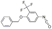 Benzene, 4-isocyanato-1-(phenylmethoxy)-2-(trifluoromethyl)- Struktur