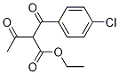 Benzenepropanoic acid, .alpha.-acetyl-4-chloro-.beta.-oxo-, ethyl ester Structure