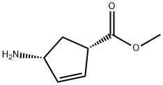 Methyl (1S,4R)-4-Amino-2-Cyclopentene-1-Carboxylate Structure