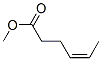 (Z)-4-ヘキセン酸メチル 化学構造式