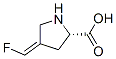 L-Proline, 4-(fluoromethylene)-, (Z)- (9CI) Structure