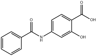 4-(benzoylamino)-2-hydroxybenzoic acid Structure