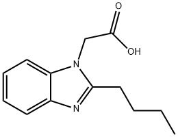 (2-BUTYL-BENZOIMIDAZOL-1-YL)-ACETIC ACID Struktur