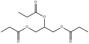 三丙酸甘油酯,139-45-7,结构式