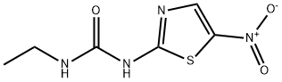 N-エチル-N'-(5-ニトロ-2-チアゾリル)尿素 化学構造式