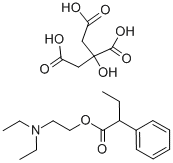 柠檬酸苯丁胺乙酯,13900-12-4,结构式