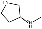 (3R)-(+)-3-(甲氨基)吡咯烷,139015-33-1,结构式