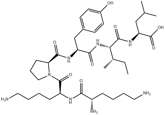 神经降压素(Lys8,Lys9)-Neurotensin (8-13), 139026-64-5, 结构式