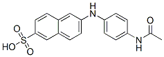 2-(4'-acetamidoanilino)naphthalene-6-sulfonic acid Struktur