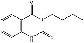 3-丁基-2-硫烷基-3,4-二氢喹唑啉-4-酮 结构式