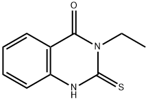 3-エチル-2-チオキソ-2,3-ジヒドロ-4(1H)-キナゾリノン 化学構造式