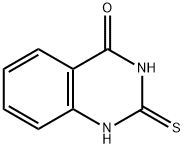 2-メルカプト-4(3H)-キナゾリノン 化学構造式