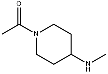 1-アセチル-4-(メチルアミノ)ピペリジン 化学構造式