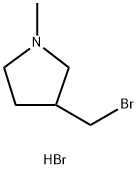 3-(溴甲基)-1-甲基吡咯烷氢溴酸盐,1390654-77-9,结构式