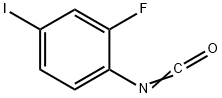 2-氟-4-碘苯异氰酸酯, 139072-17-6, 结构式