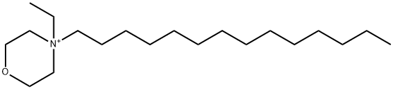 4-Tetradecyl-4-ethylmorpholinium Structure
