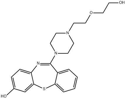 7-ヒドロキシクエチアピン 化学構造式
