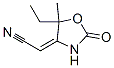 Acetonitrile, (5-ethyl-5-methyl-2-oxo-4-oxazolidinylidene)-, (E)- (9CI) Struktur
