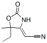 Acetonitrile, (5-ethyl-5-methyl-2-oxo-4-oxazolidinylidene)-, (Z)- (9CI)|