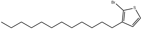 2,5-Dibromo-3-Dodecylthiophene Struktur