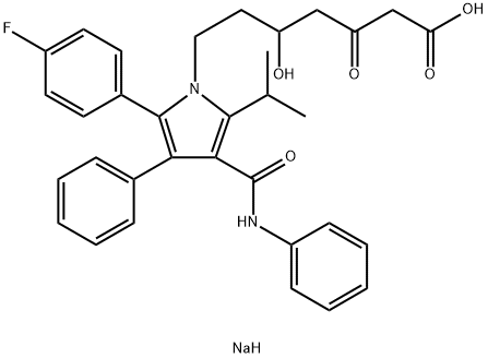 RAC-3-氧代阿托伐他汀钠盐 结构式