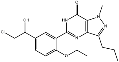 Hydroxy Chlorodenafil Structure