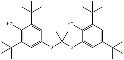 PROBUCOL RELATED COMPOUND C (4-[(3,5-ジ-TERT-ブチル-2-ヒドロキシフェニルチオ)イソプロピリデンチオ]-2,6-ジ-TERT-ブチルフェノール) 化学構造式
