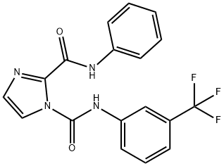 1-(N-m-Trifluoromethylphenyl)-2-(N-phenyl)imidazole-1,2-dicarboxamide Structure