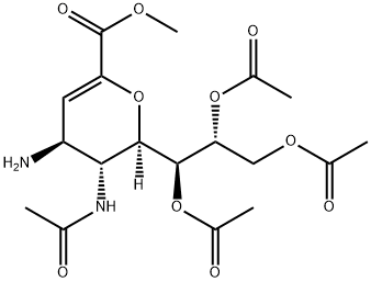 三酢酸ザナミビルアミンメチルエステル 化学構造式