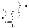 1,2,4-ベンゼントリカルボン酸1-メチル 化学構造式