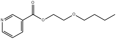 ニコチン酸2-ブトキシエチル 化学構造式