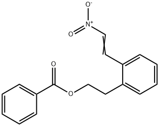 Benzeneethanol, 2-(2-nitroethenyl)-, 1-benzoate Structure