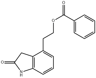 2H-Indol-2-one, 4-[2-(benzoyloxy)ethyl]-1,3-dihydro- Struktur