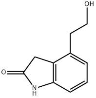 1,3-Dihydro-4-(2-hydroxyethyl)-2H-indole-2-one Struktur